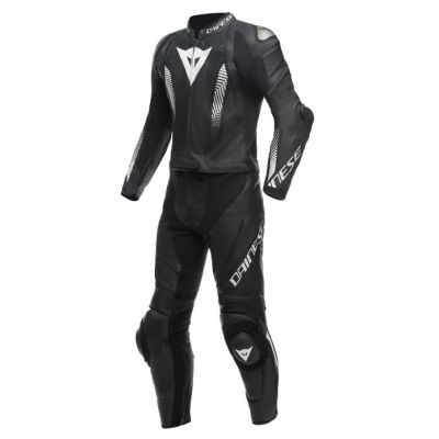 Dainese LAGUNA SECA 5 2PCS kombinéza černá/bílá vel.52